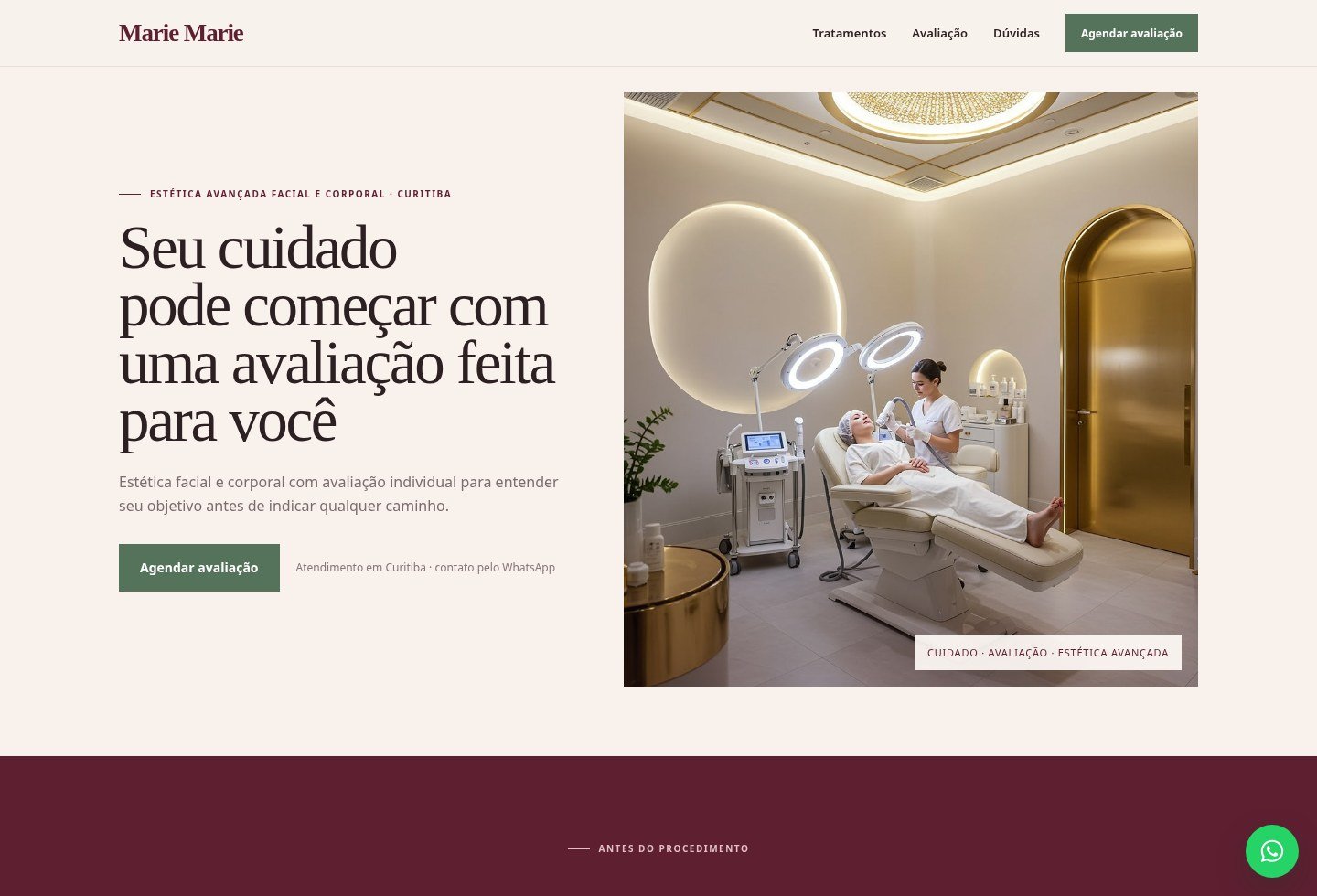 Prévia do projeto Marie Marie
